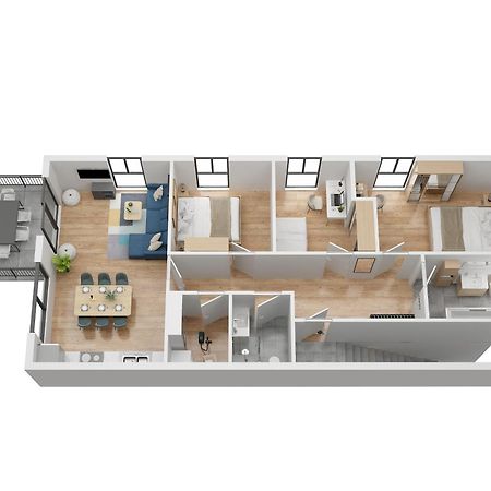 Moderne & Familienfreundliche Ferienwohnung Am Goitzschesee Pouch エクステリア 写真